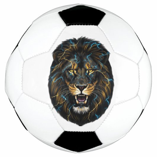 Electric Thunder Lion Soccer Ball (Vorderseite)
