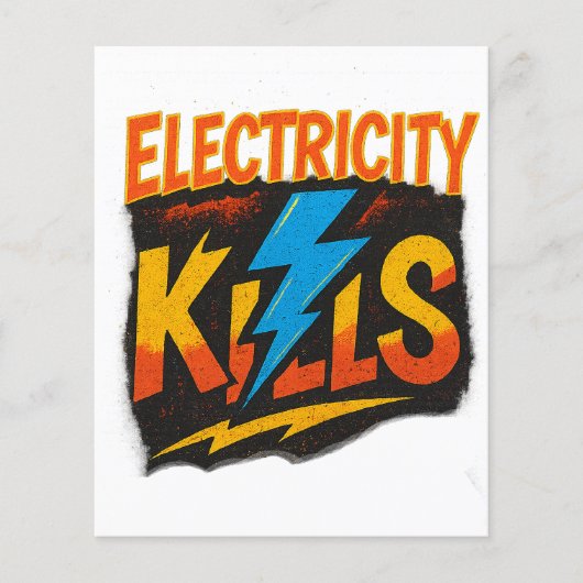 Electric tötet Bold Graffiti Design Flyer (Vorne)