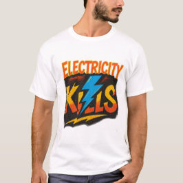 Electric tötet Bold Graffiti Design T-Shirt