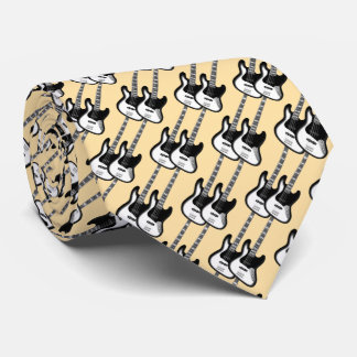 Electric Two Guitar Pattern  Krawatte