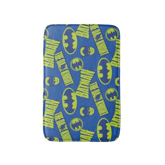 Electric Up Batman - Das dunkle Rittermuster Badematte (Vorderseite Vertikal)