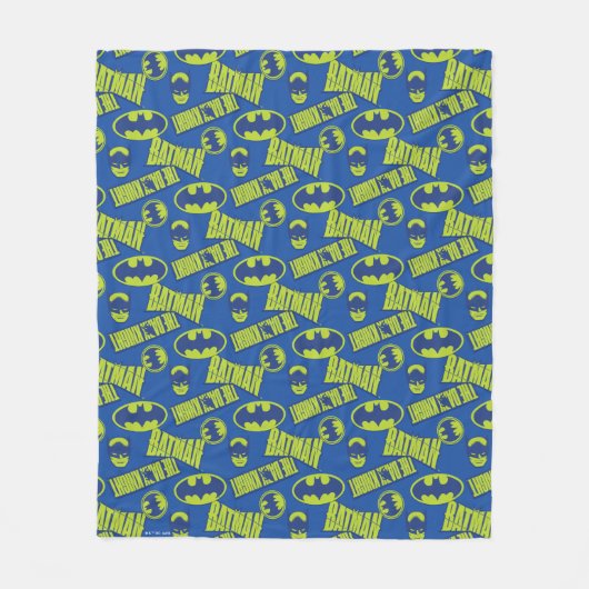 Electric Up Batman - Das dunkle Rittermuster Fleecedecke (Vorderseite)
