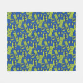 Electric Up Batman - Das dunkle Rittermuster Fleecedecke (Vorderseite (Horizontal))