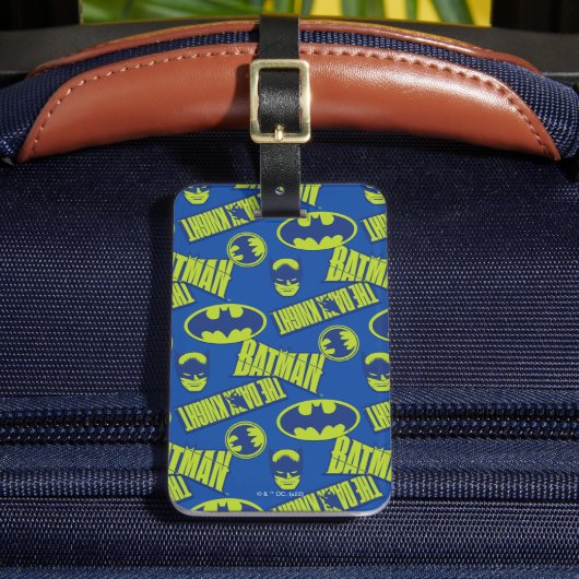 Electric Up Batman - Das dunkle Rittermuster Gepäckanhänger (Vorderseite Insitu 2)