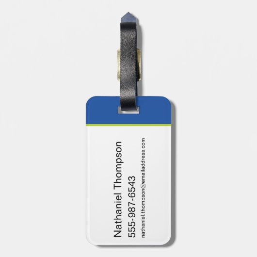 Electric Up Batman - Das dunkle Rittermuster Gepäckanhänger (Rückseite vertikal)