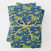 Electric Up Batman - Das dunkle Rittermuster Geschenkpapier Set (Beispiel)