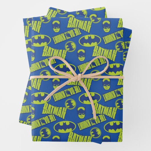 Electric Up Batman - Das dunkle Rittermuster Geschenkpapier Set (Beispiel)