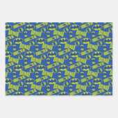 Electric Up Batman - Das dunkle Rittermuster Geschenkpapier Set (Vorderseite)