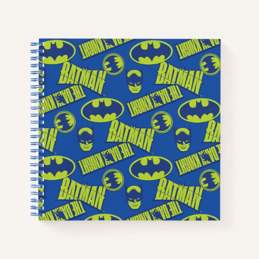 Electric Up Batman - Das dunkle Rittermuster Notizblock (Vorderseite)