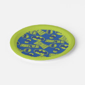 Electric Up Batman - Das dunkle Rittermuster Pappteller (Schrägansicht)