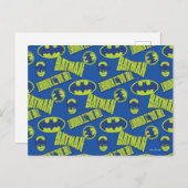 Electric Up Batman - Das dunkle Rittermuster Postkarte (Vorne/Hinten)