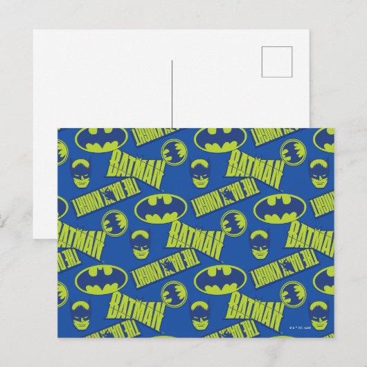 Electric Up Batman - Das dunkle Rittermuster Postkarte (Vorne/Hinten)