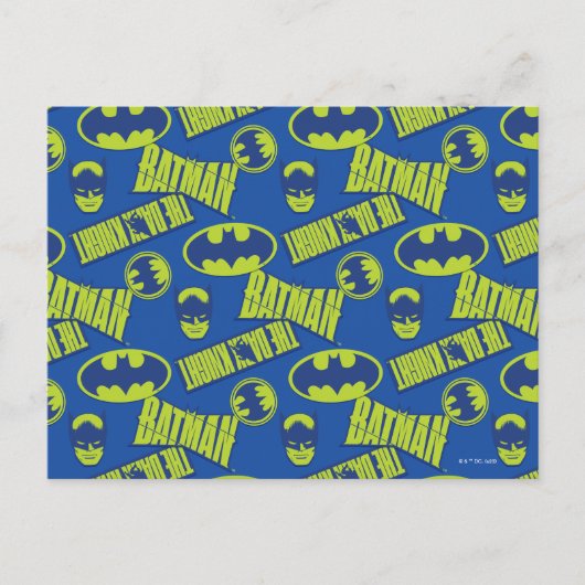 Electric Up Batman - Das dunkle Rittermuster Postkarte (Vorderseite)