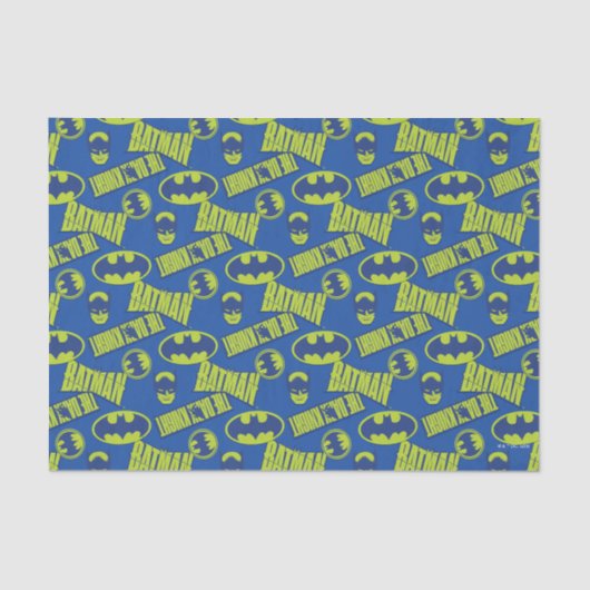 Electric Up Batman - Das dunkle Rittermuster Seidenpapier (Vorderseite)