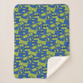 Electric Up Batman - Das dunkle Rittermuster Sherpadecke (Vorderseite)