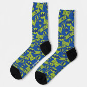 Electric Up Batman - Das dunkle Rittermuster Socken (Linkes Detail)