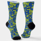Electric Up Batman - Das dunkle Rittermuster Socken (Gewinkelt)