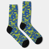 Electric Up Batman - Das dunkle Rittermuster Socken (Rechts)