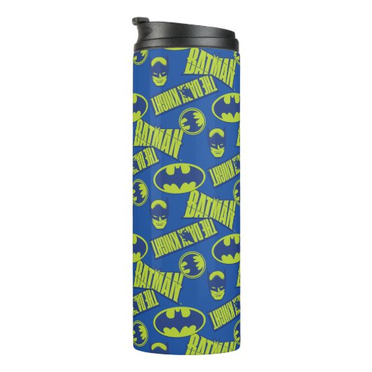 Electric Up Batman - Das dunkle Rittermuster Thermosbecher (Nach rechts gedreht)