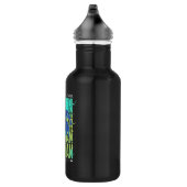 Electric Up Batman läuft durch Typografie Edelstahlflasche (Rechts)