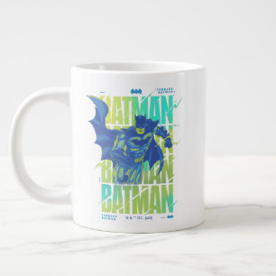 Electric Up Batman läuft durch Typografie Jumbo-Tasse
