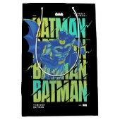 Electric Up Batman läuft durch Typografie Mittlere Geschenktüte (Vorderseite)