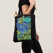 Electric Up Batman läuft durch Typografie Tasche (Von Nahem)