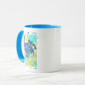 Electric Up Batman läuft durch Typografie Tasse (Vorderseite Links)