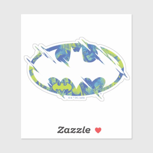 Electric Up Batman Symbol Aufkleber (Blatt)