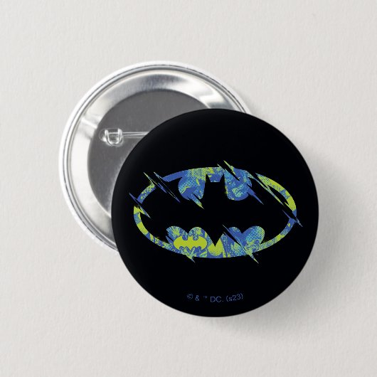 Electric Up Batman Symbol Button (Vorne & Hinten)