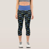 Electric Up Batman Symbol Capri Leggings (Vorderseite)