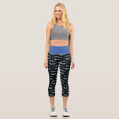 Electric Up Batman Symbol Capri Leggings (Vorderseite)