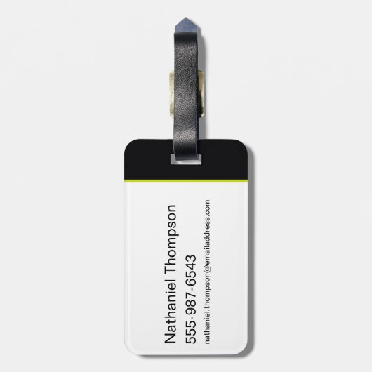 Electric Up Batman Symbol Gepäckanhänger (Rückseite vertikal)