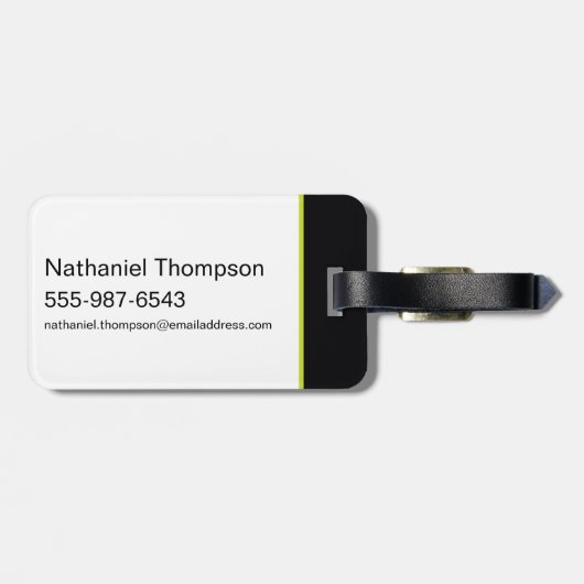 Electric Up Batman Symbol Gepäckanhänger (Rückseite horizontal)