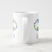 Electric Up Batman Symbol Jumbo-Tasse (Rückseite)