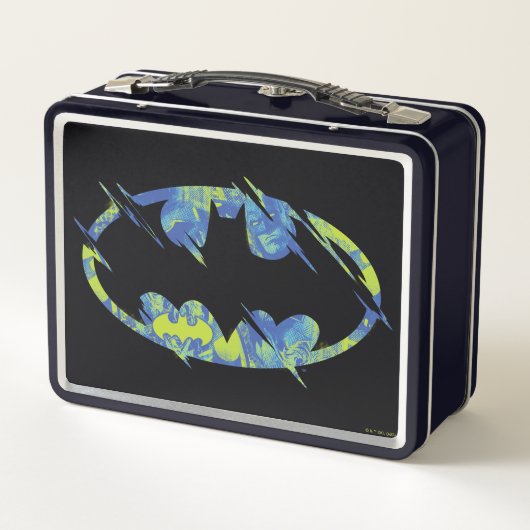 Electric Up Batman Symbol Metall Brotdose (Rückseite)