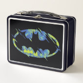 Electric Up Batman Symbol Metall Brotdose (Vorderseite)