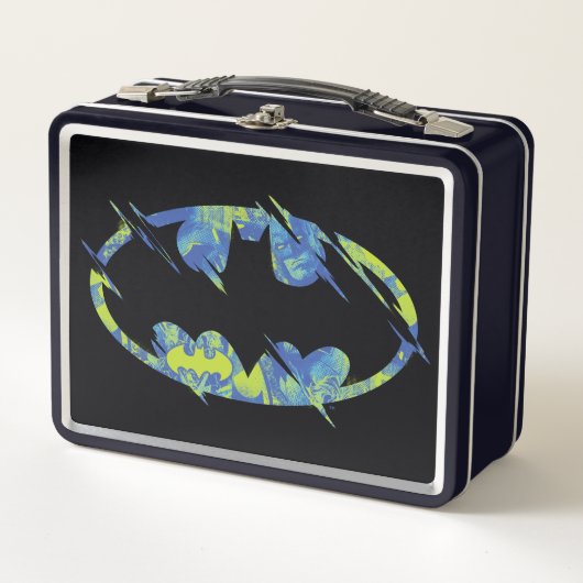 Electric Up Batman Symbol Metall Brotdose (Vorderseite)