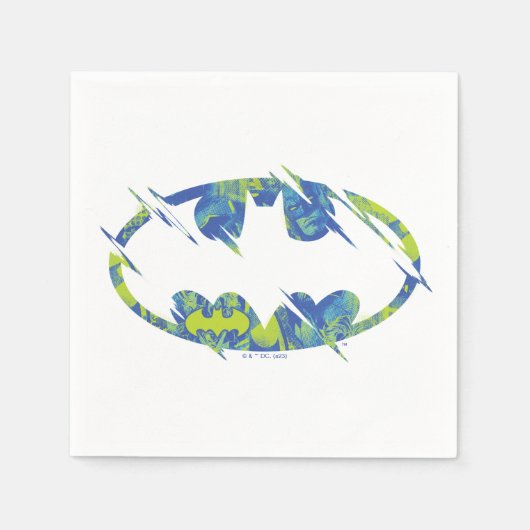 Electric Up Batman Symbol Serviette (Vorderseite)