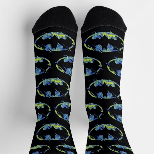 Electric Up Batman Symbol Socken (Oben)