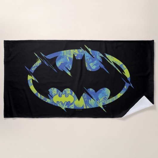 Electric Up Batman Symbol Strandtuch (Vorderseite)