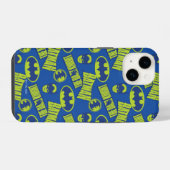Electric Up Batman - The Dark Knight Pattern iPhone Hülle (Rückseite (Horizontal))