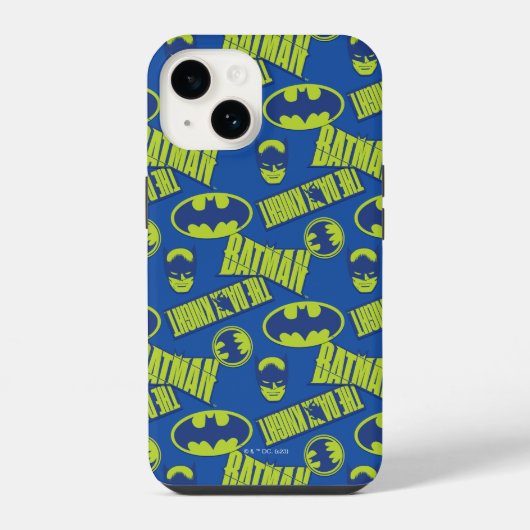 Electric Up Batman - The Dark Knight Pattern iPhone Hülle (Rückseite)