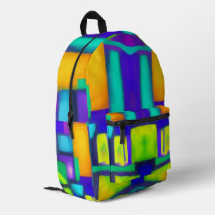 Electric Vibes Dreams Stilvolle Vintage Abstrakte  Bedruckter Rucksack