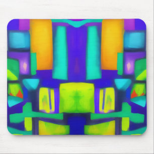 Electric Vibes Dreams Stilvolle Vintage Abstrakte Mousepad