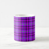Electric Violet and Fuchsia Plaid Purple Kaffeetasse (Mittel)