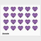 Electric Violet Heart Felt Weihnachtskleber Herz-Aufkleber (Blatt)