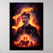 Electric Visionary: Nikola Teslas Blitz Poster (Vorne)