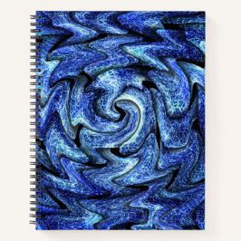 Electric Vortex - 8,5" x 11" SpiralNotebook Notizblock