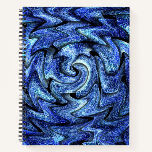 Electric Vortex - 8,5" x 11" SpiralNotebook Notizblock
